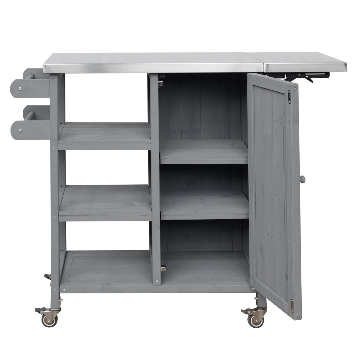 Foldable Outdoor Kitchen Island Patio Kitchen Cart