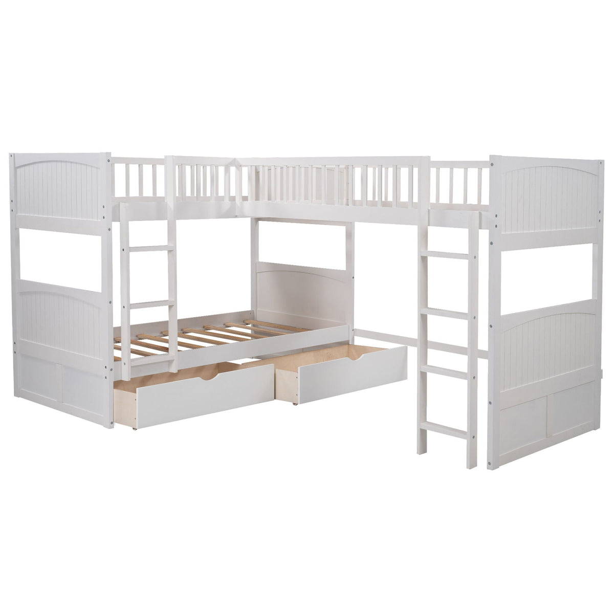Bunk Bed With Loft And 2 Drawers