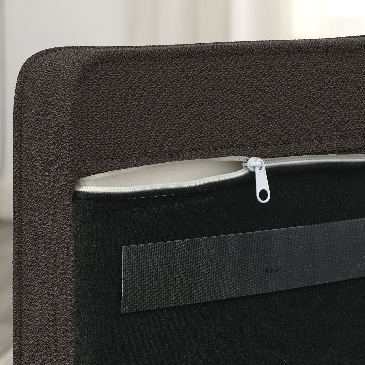 Elegant Rectangular Pet Bed for Small and Medium Dogs - Dark Brown