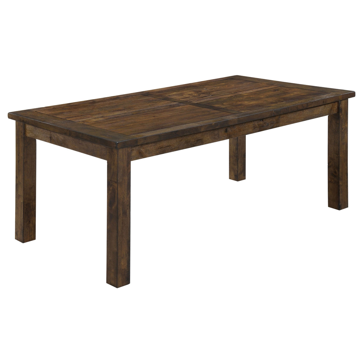 Guster Rustic Golden Brown Rectangular Dining Table