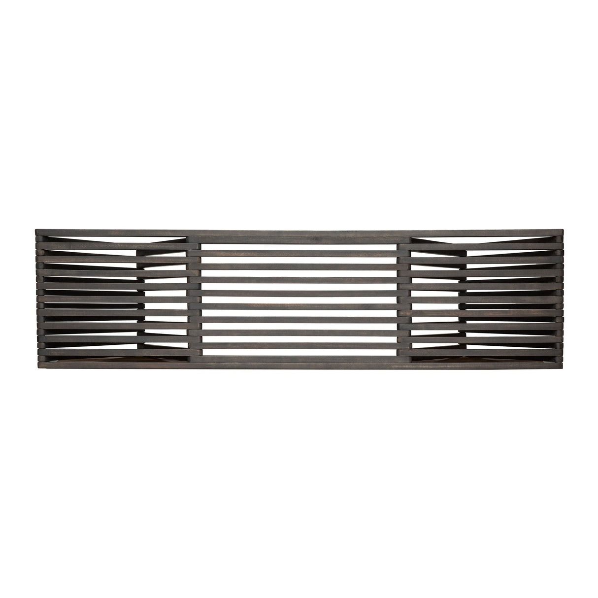 Gloaming - Outdoor Bench With Slat Design And Triangular Base