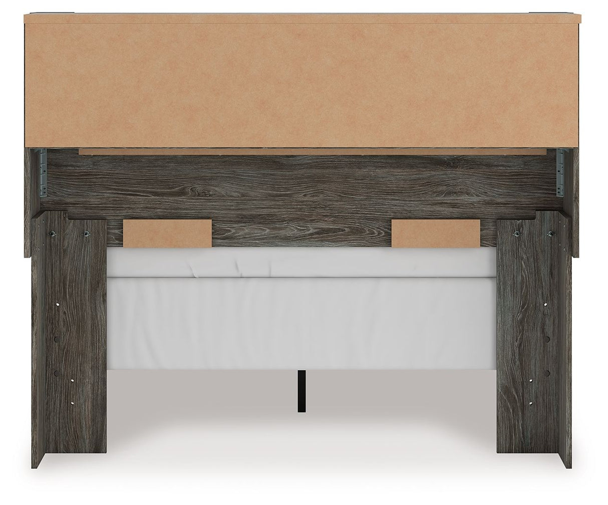 Frandern - Bookcase Panel Bed