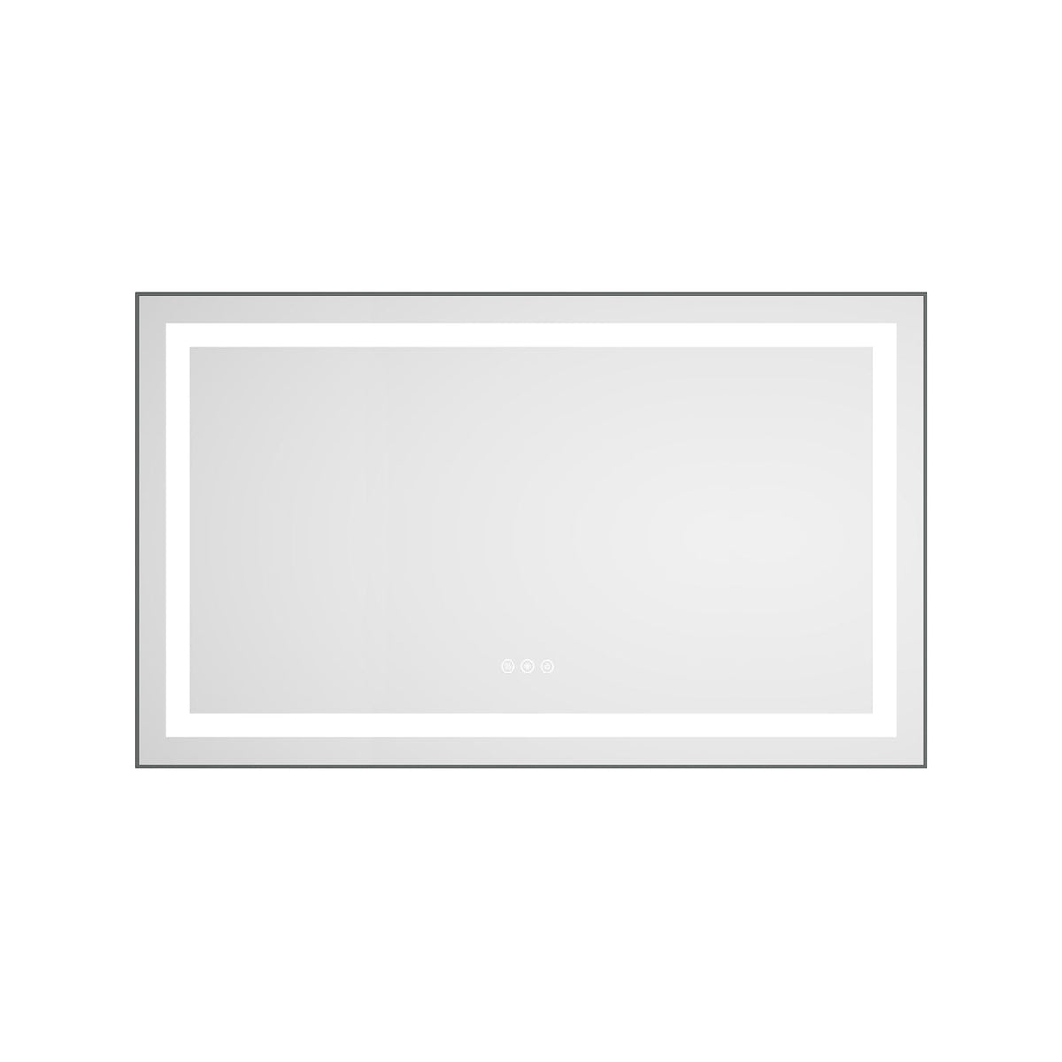 40 x 24 Inch LED Bathroom Mirror With Front And Backlight