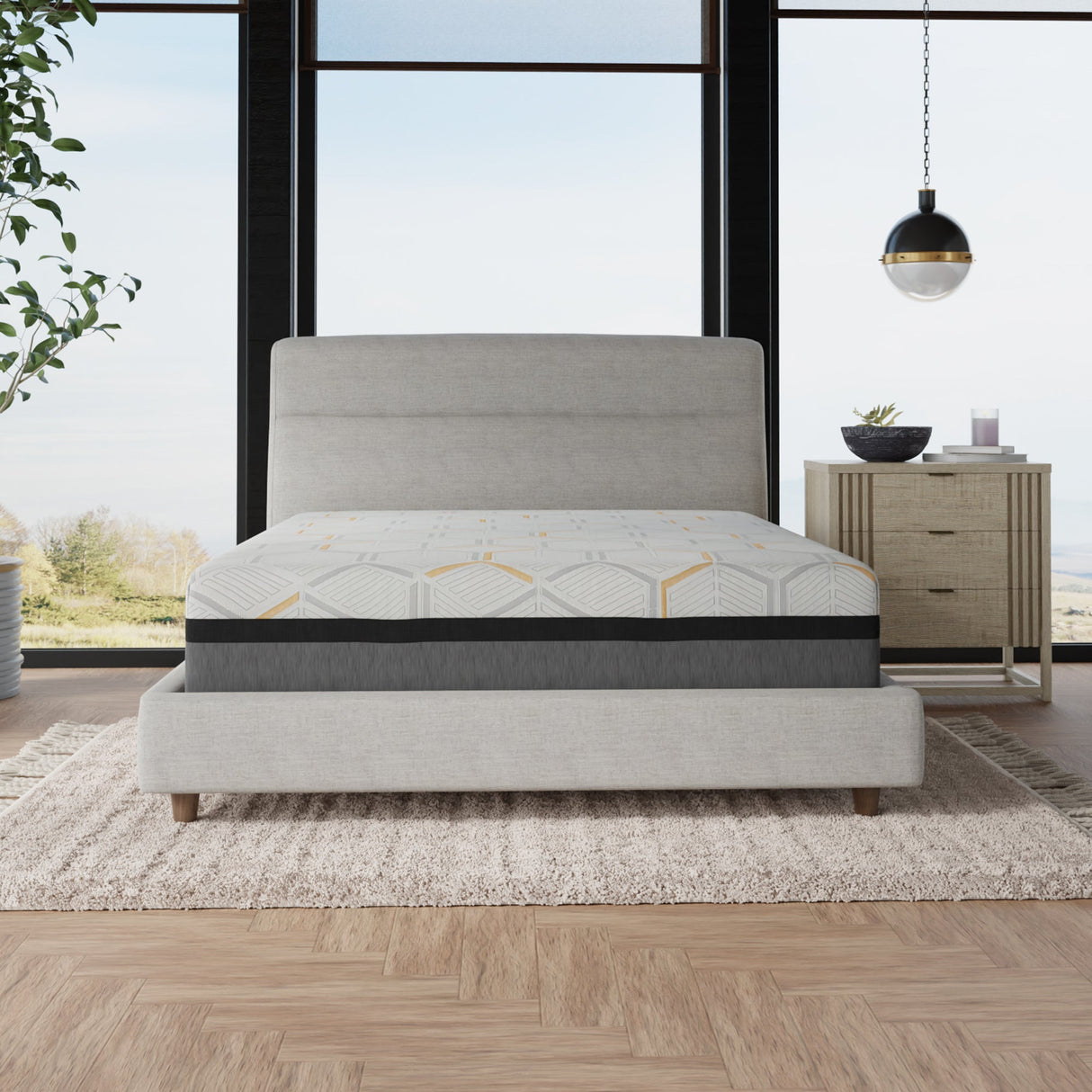 Hybrid Copper Gel Cooling Memory Foam Mattress with Edge Support