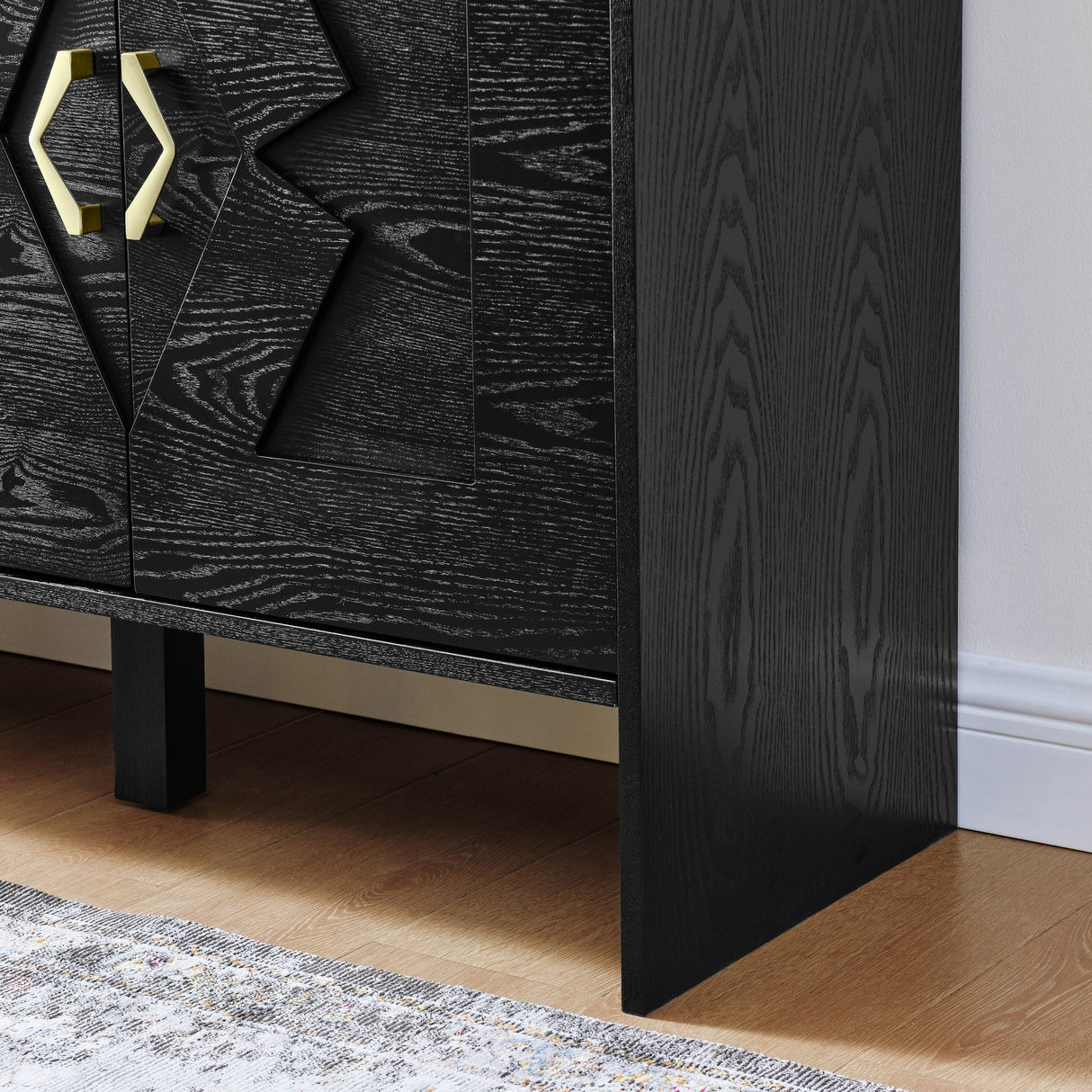 60" Mid Century Modern Sideboard Buffet Cabinet with Storage