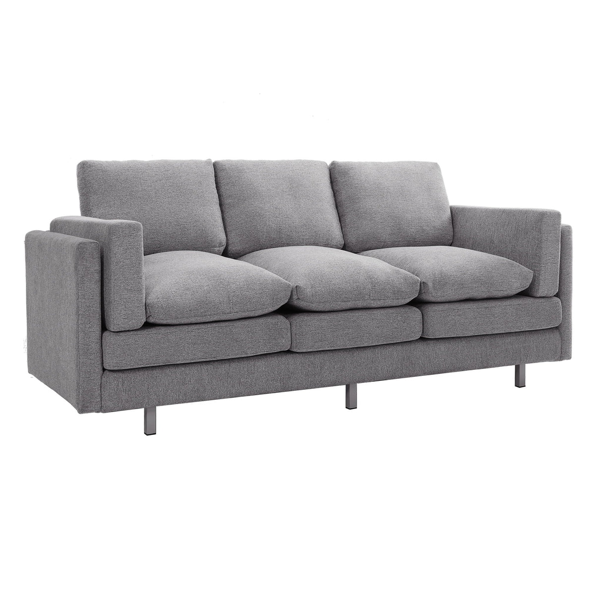 3 Seater Sofa With Dual Layer Seat Cushions