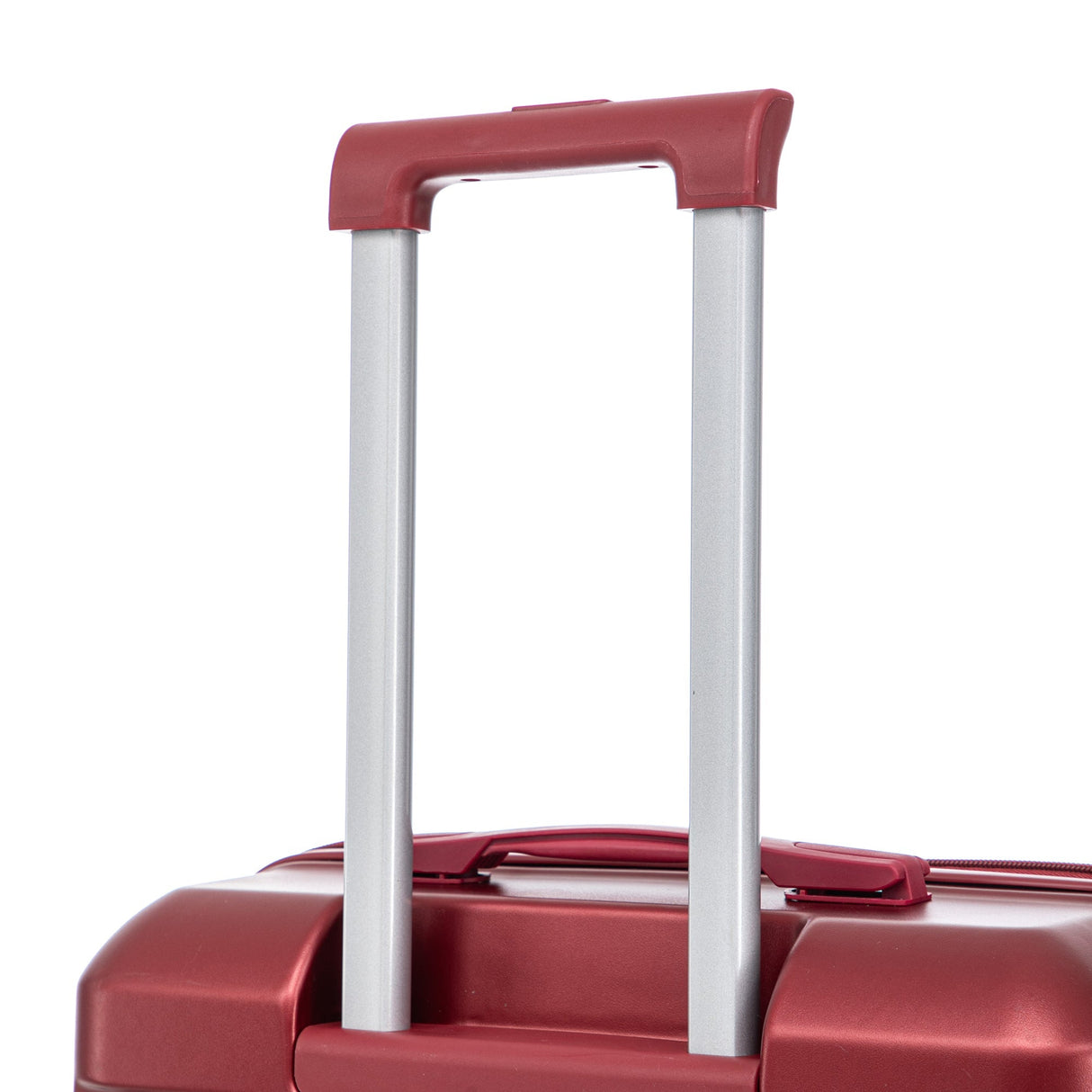 Set of 3 ABS Spinner Wheel Luggage in Wine Red - 20", 24", and 28"