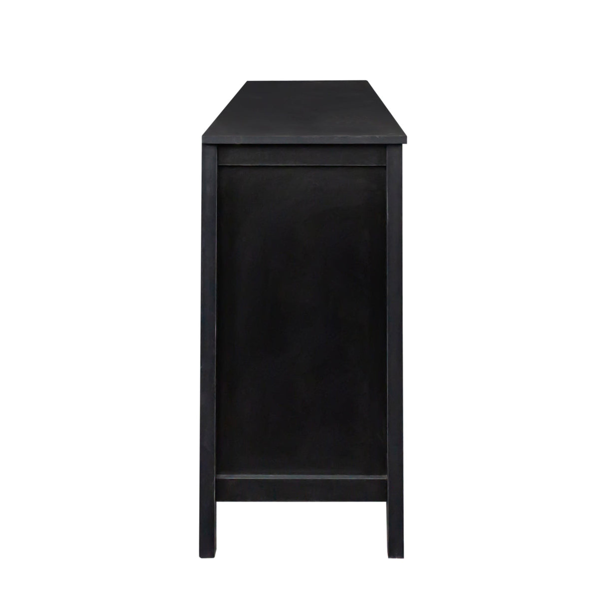 Cabinet With 4 Doors and 4 Open Shelves Freestanding Sideboard