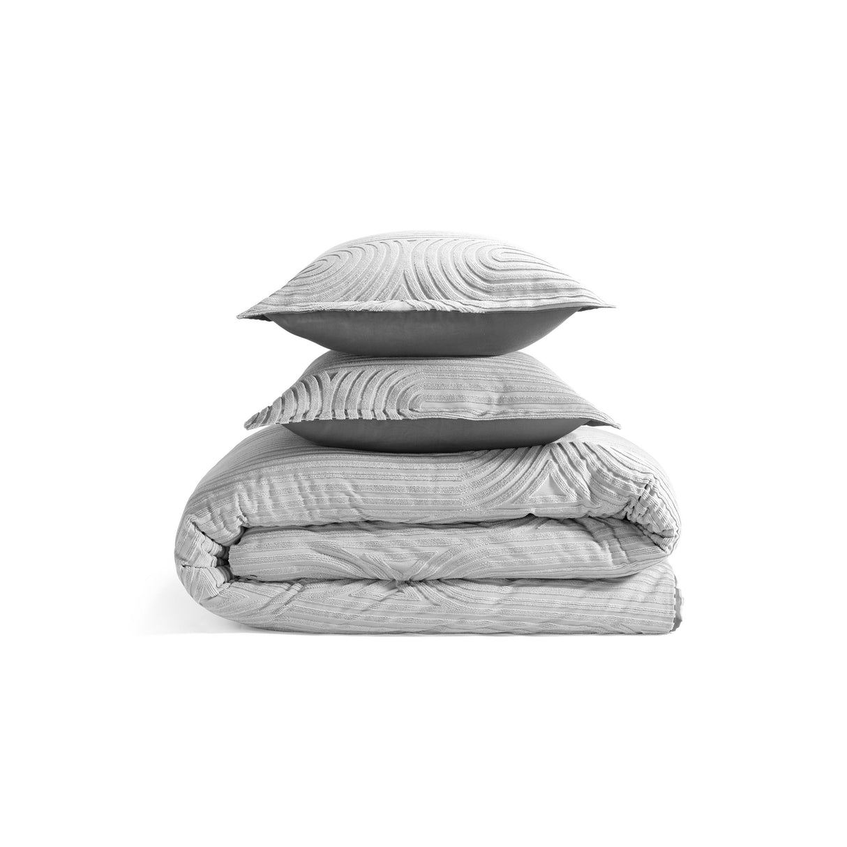 BedGear Performance Duvet Set, Queen - Grey/Racetrack
