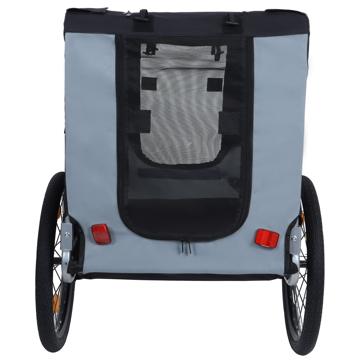 Large Folding Bike Trailer for Dogs – 66LB Capacity All-Terrain Pet Carrier