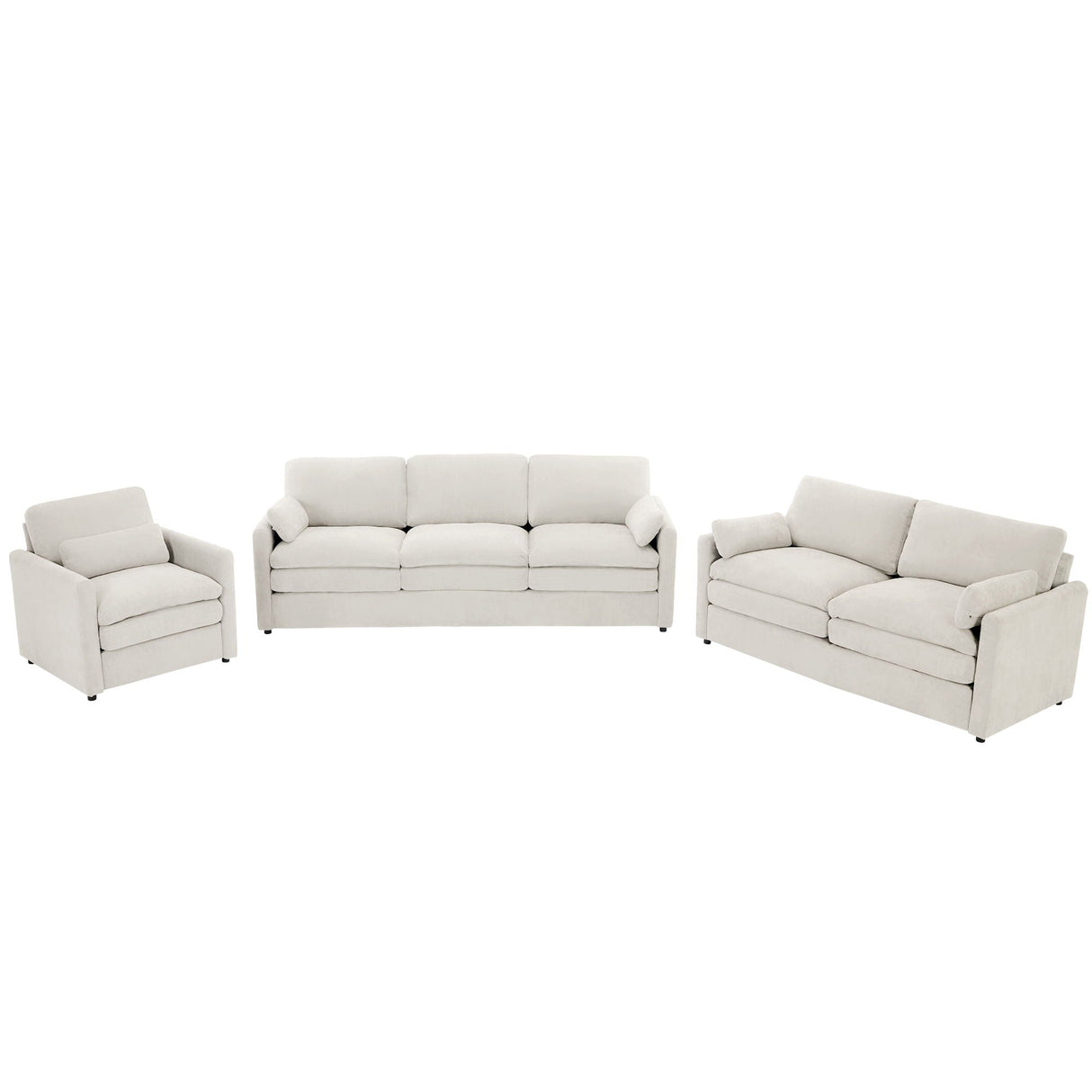 Cozy Sofa Set Oversized Comfy Cloud Sofa with Double Cushion