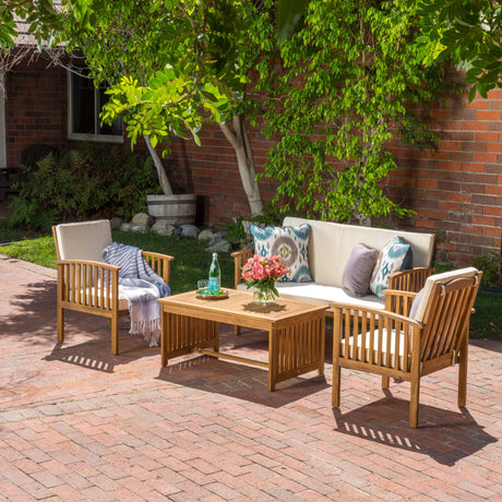 4-PC-Handcrafted-Acacia-Wood-Outdoor-Conversation-Set-by-Christopher-Knight-Home-Outdoor-Furniture-Sets