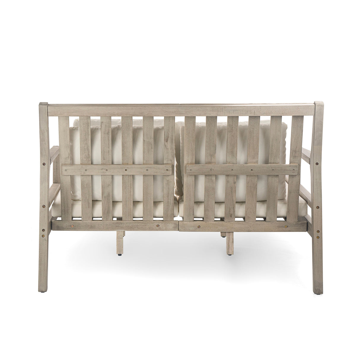 Outdoor Daybed With Four Pillows (Gray+Beige Cushion)