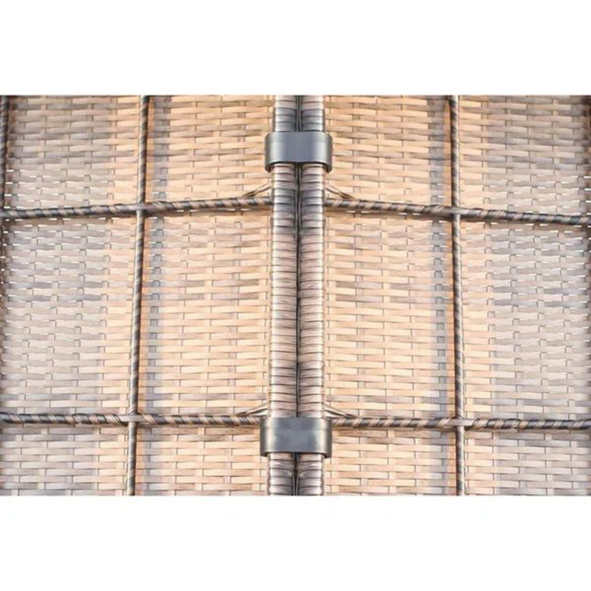 Outdoor Wicker Sectional With Weather Resistant Cushions And Table