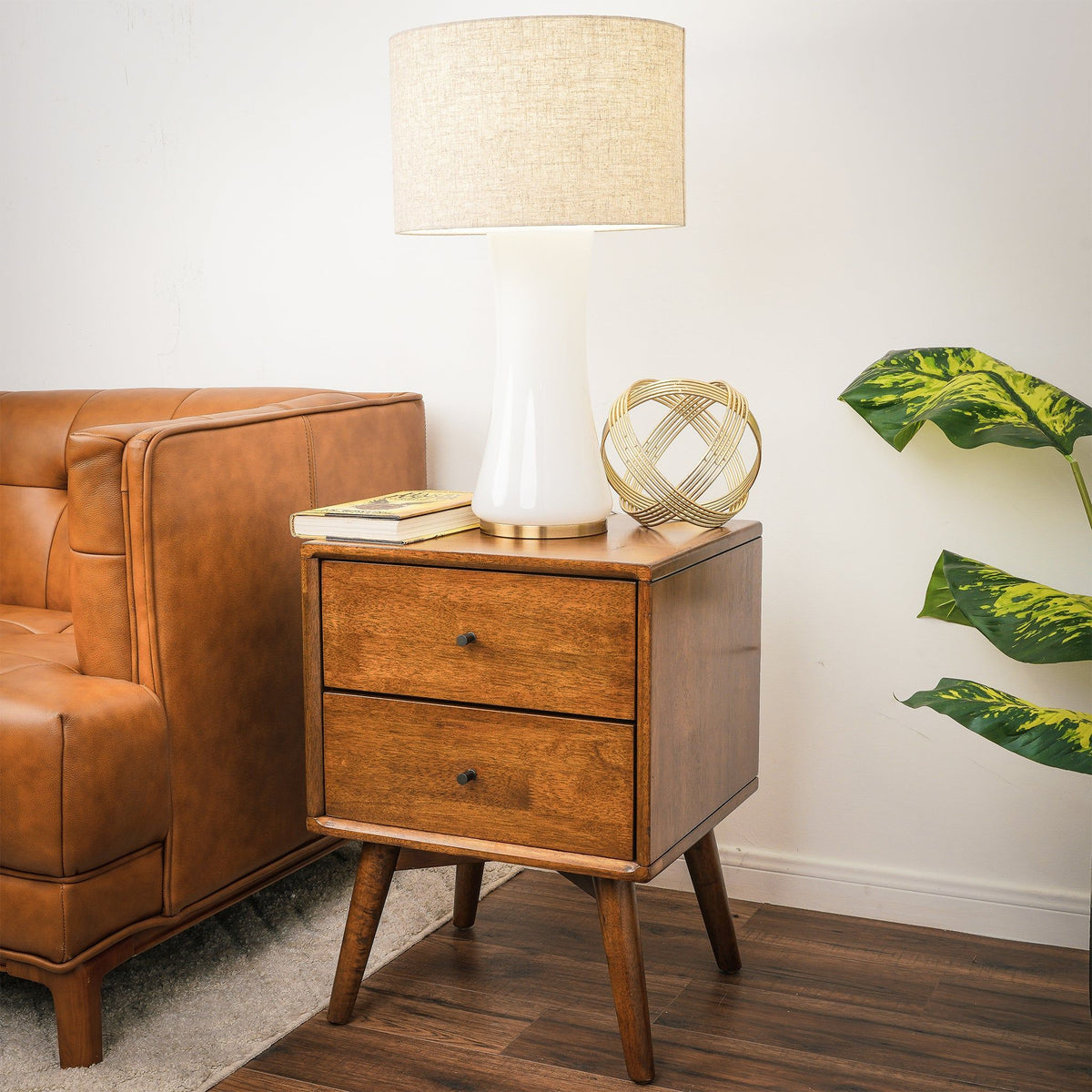 Cascade - Lamp Base Table Lamp - Beige / Gold / White