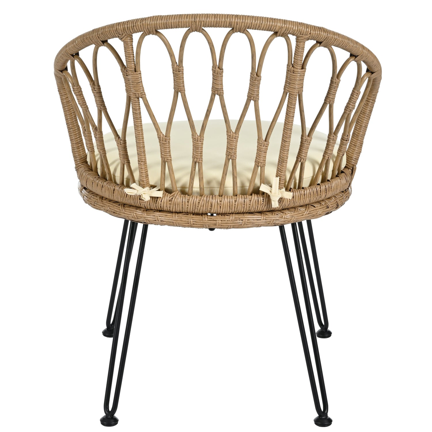 Parisian Lightweight PE Rattan Outdoor Bistro Set