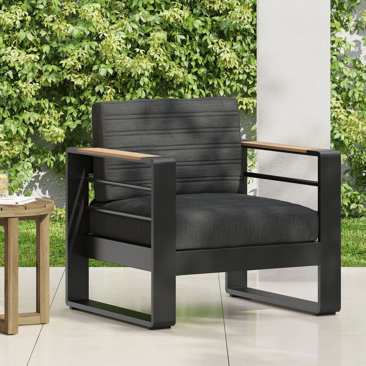 Giovanna - Club Chair Set With Aluminum Frame