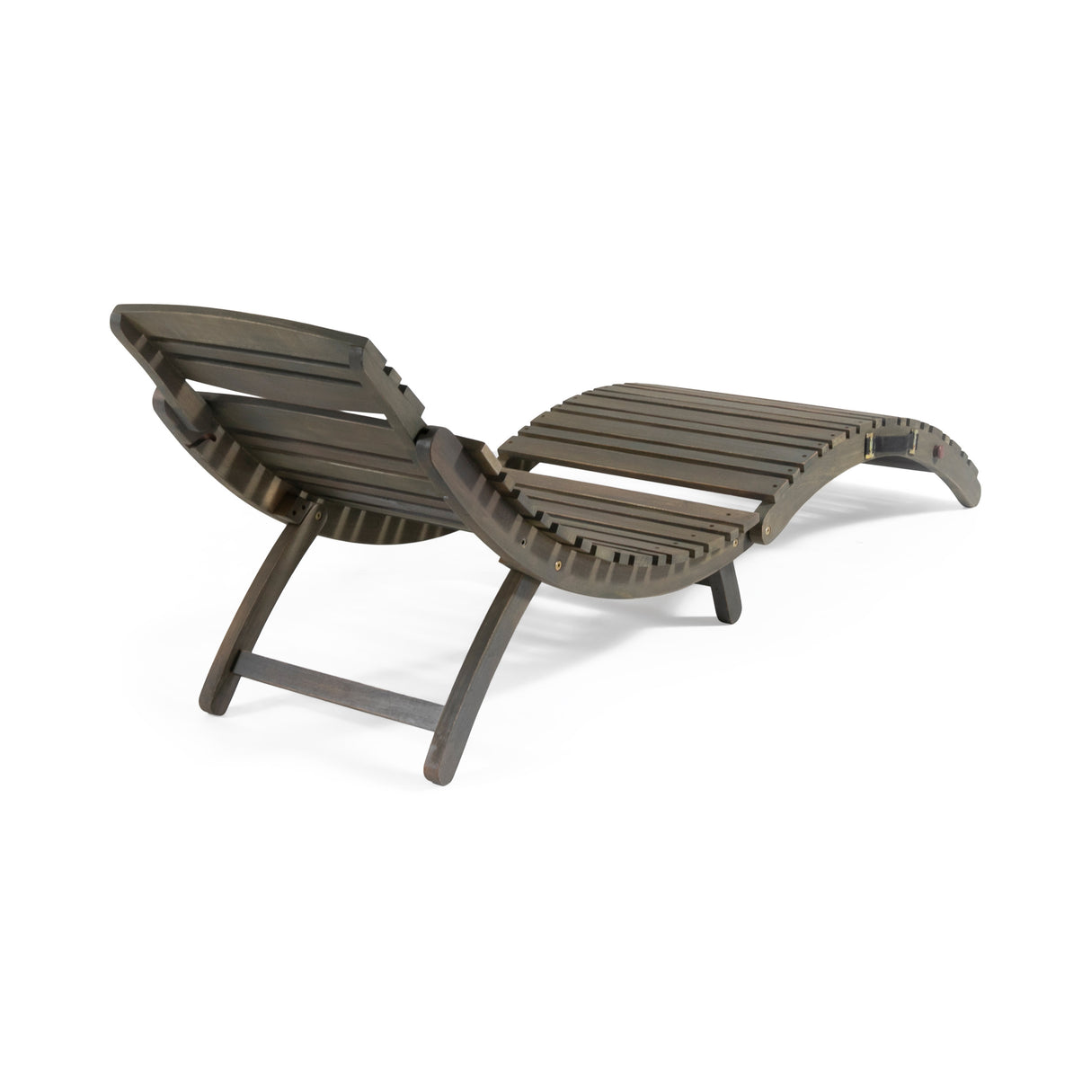 Lahaina foldable outdoor chaise lounge, grey