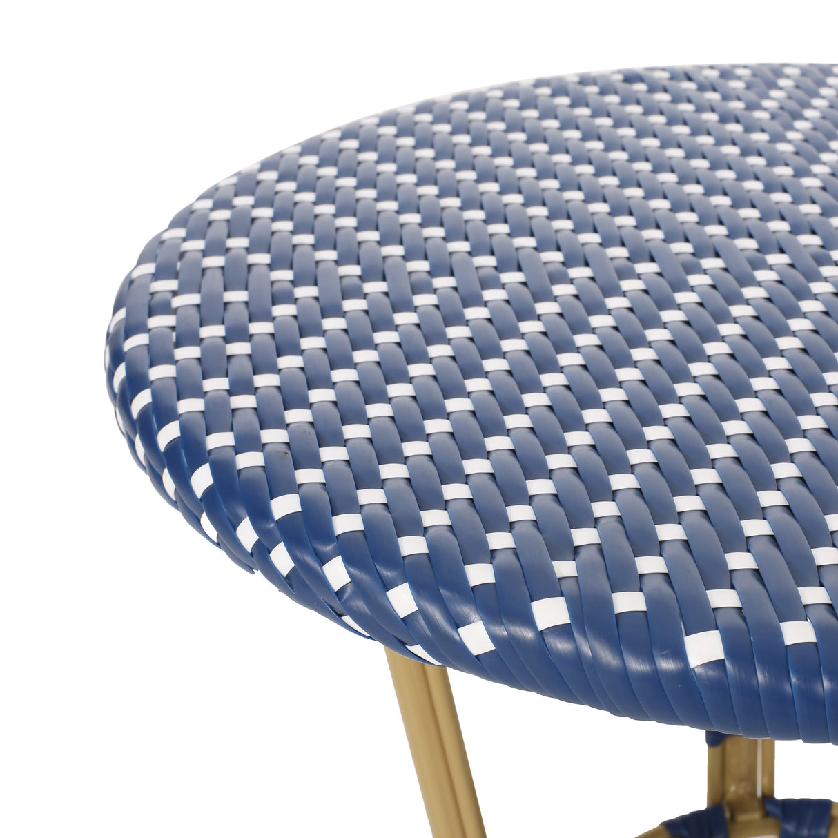 Outdoor PE Rattan and Aluminum 3 Piece French Bistro Set