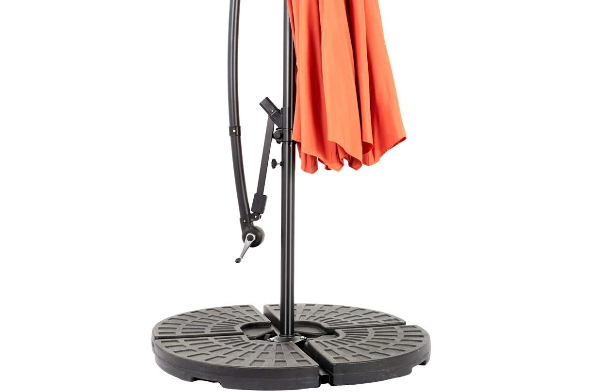 10ft Offset Hanging Market Patio Umbrella with Easy Tilt Adjustment