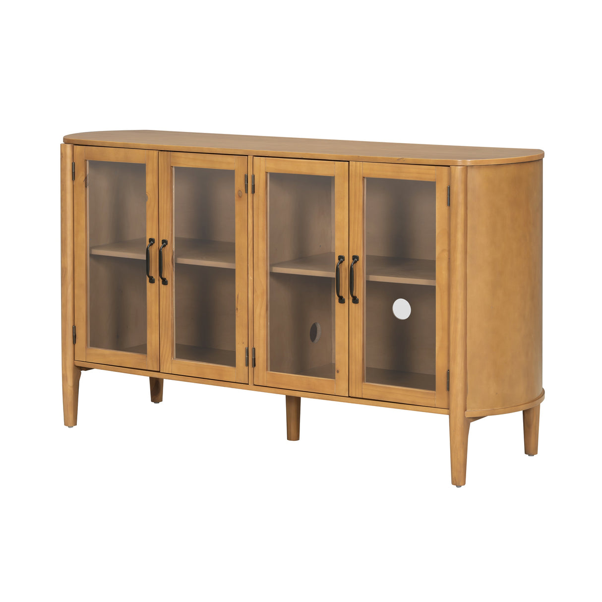 Stylish Large Storage Cabinet with 4 Doors