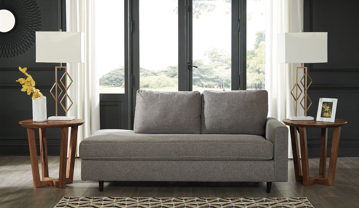 Lyman - RAF Corner Chaise - Graphite