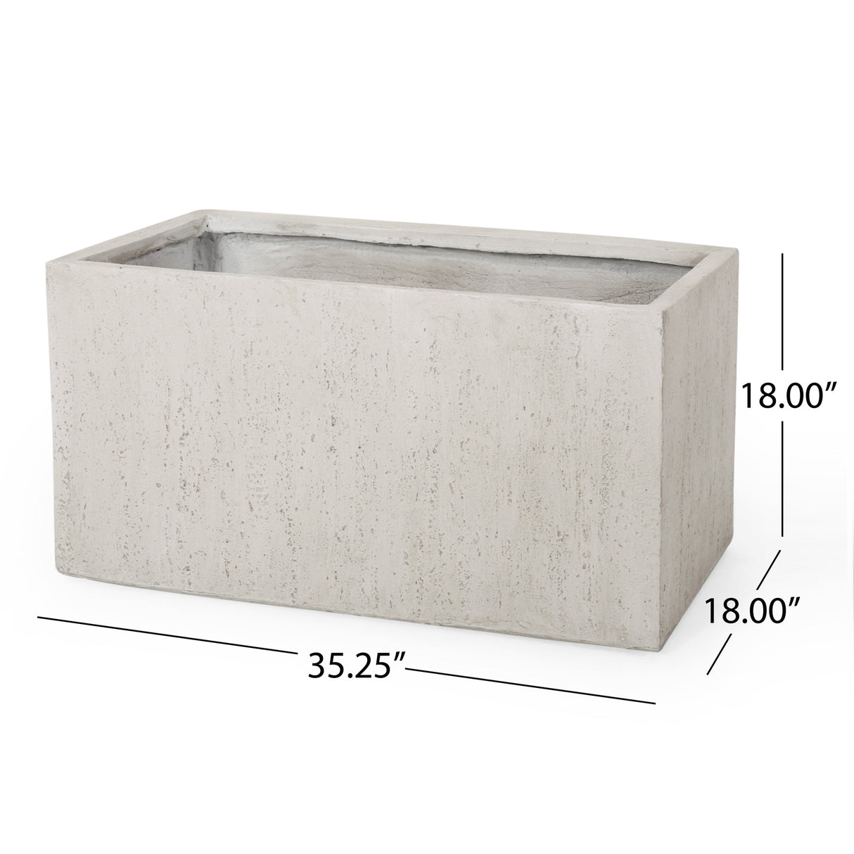 35.25" L Outdoor MGO Planter