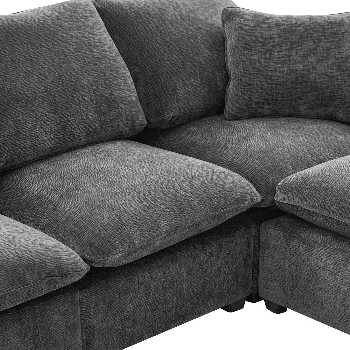 The Gwen Seven-Seat Modular Chenille Sectional
