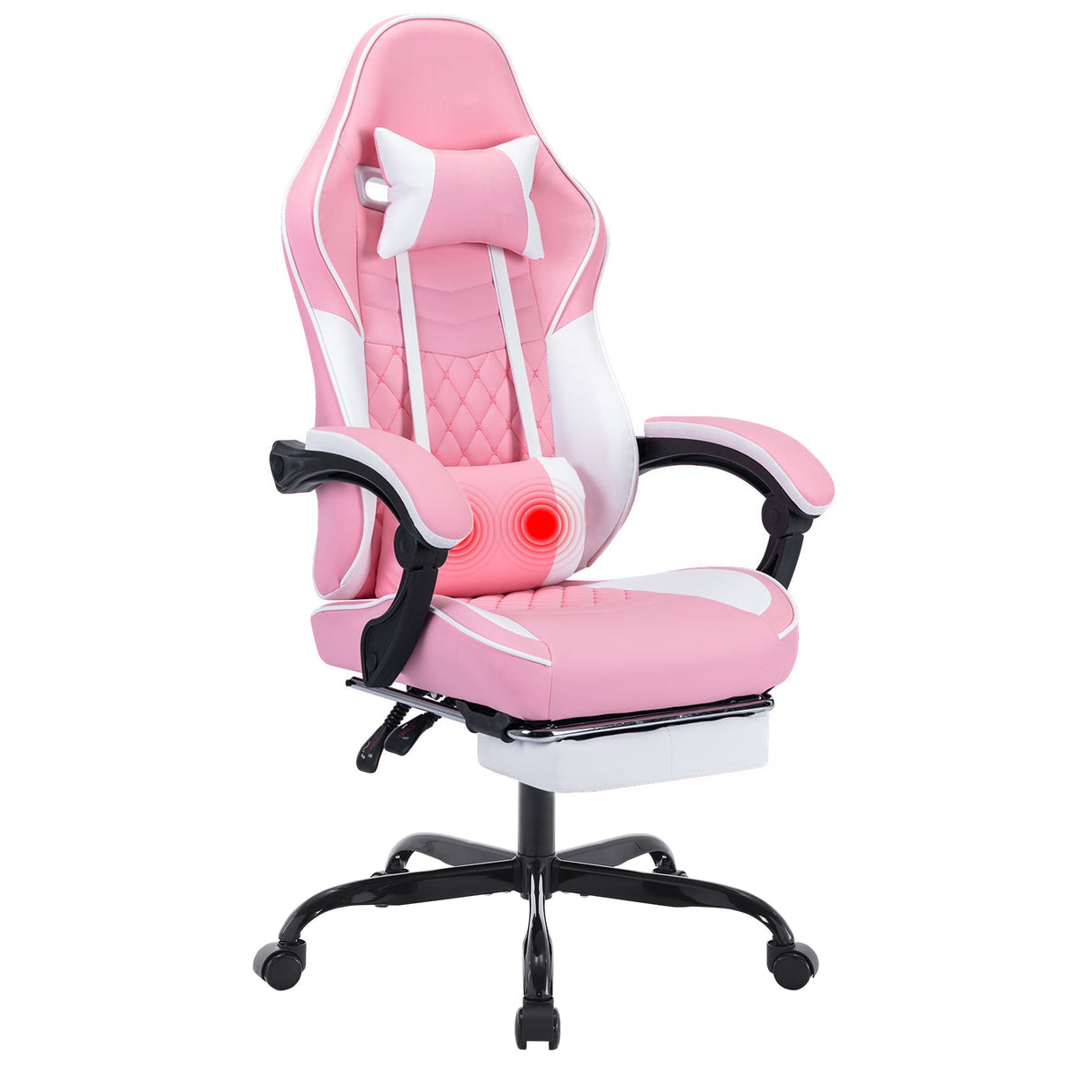 Ergonomic Video Gamer Chair with Massage Lumbar Support