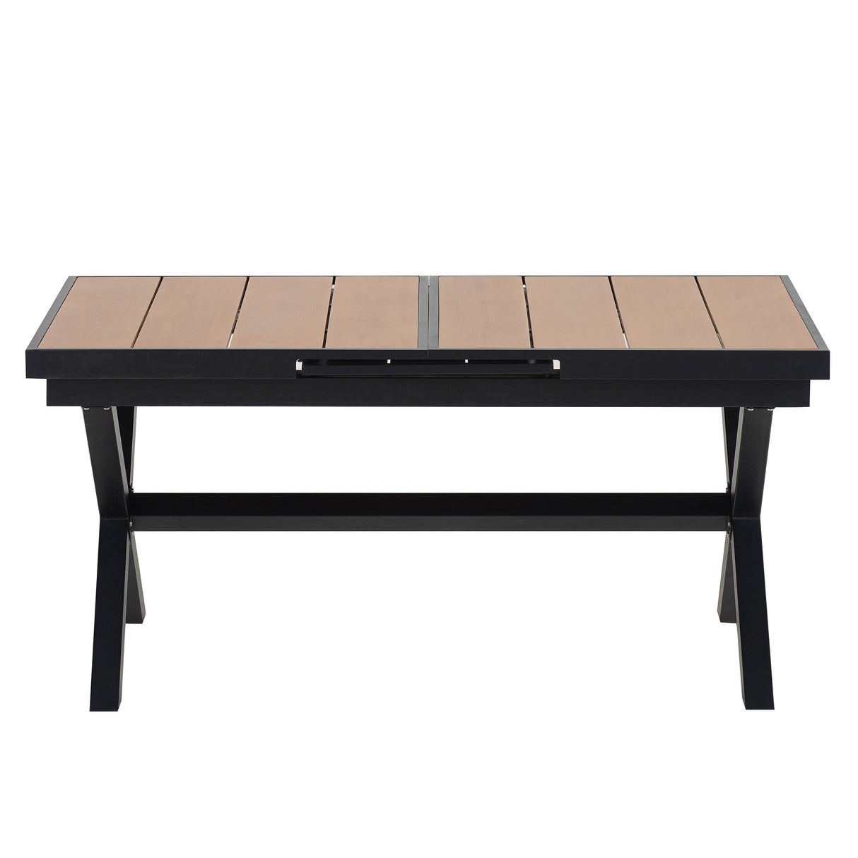 Outdoor Dining Set With Extendable Table And Six Chairs