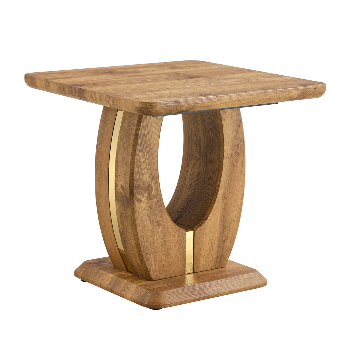Elegant Wood-Grain Coffee Table