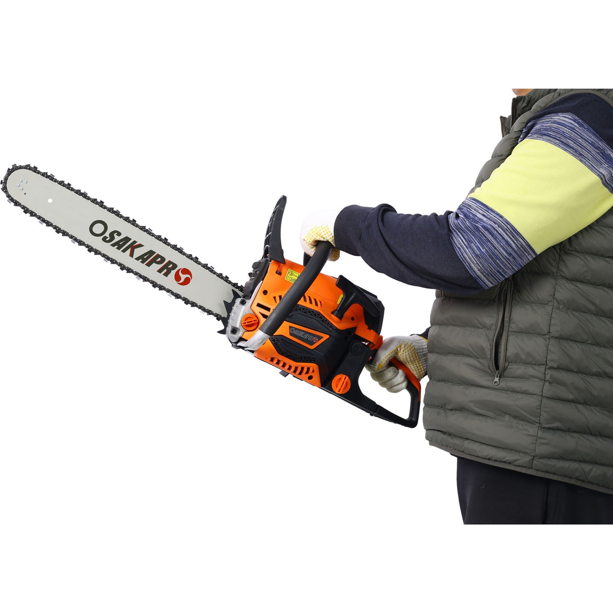 62Cc Gas Powered Chainsaw with 18" and 20" Aluminium Guide Bars