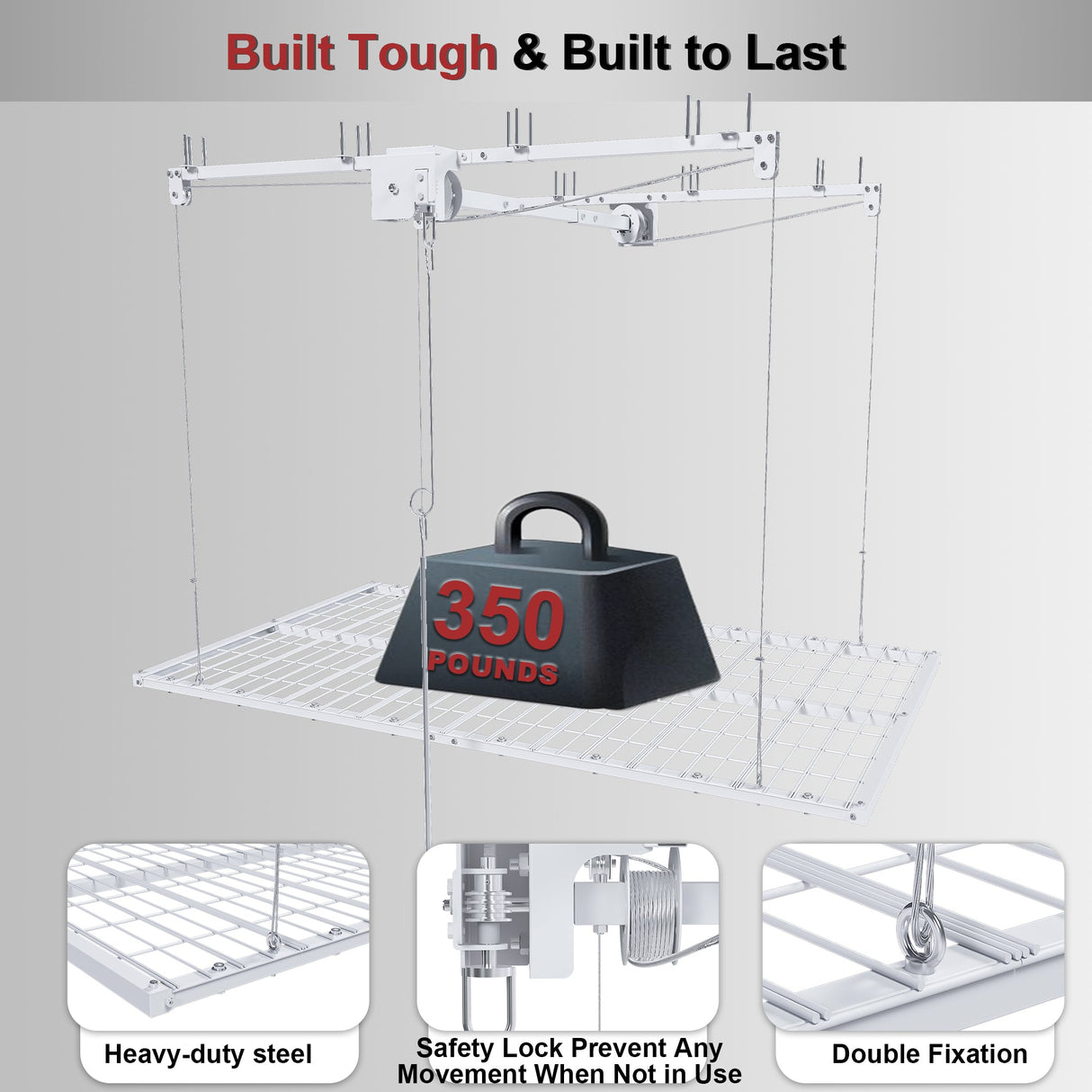 Overhead Garage Storage Rack - 4x8 FT