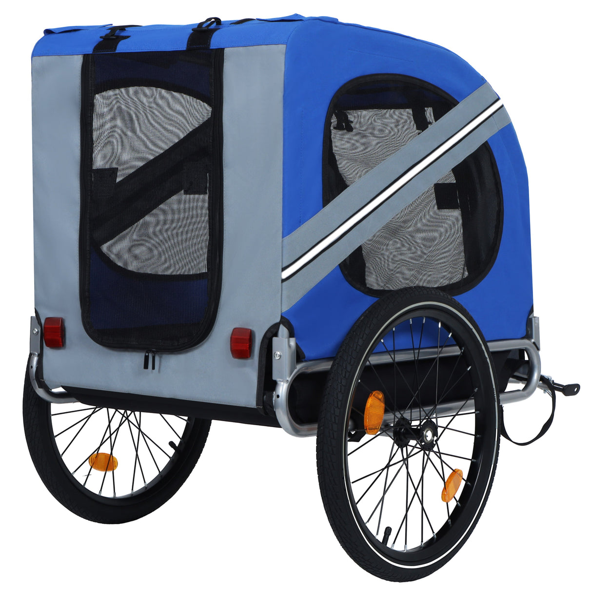 Large Folding Bike Trailer for Dogs – 66LB Capacity All-Terrain Pet Carrier