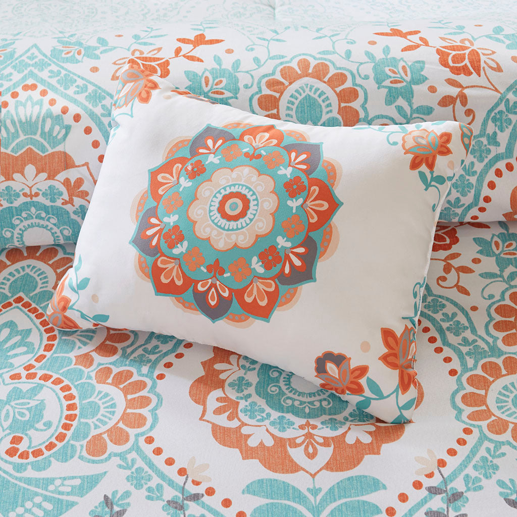 Twin XL Boho Comforter Set with Bed Sheets