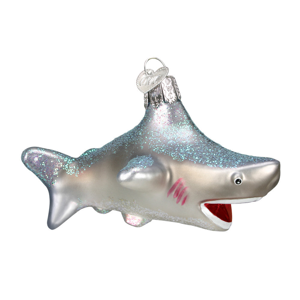 Shark Glass Ornament