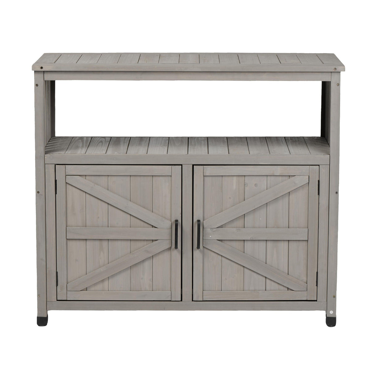 Patio Bar Table Set With Storage