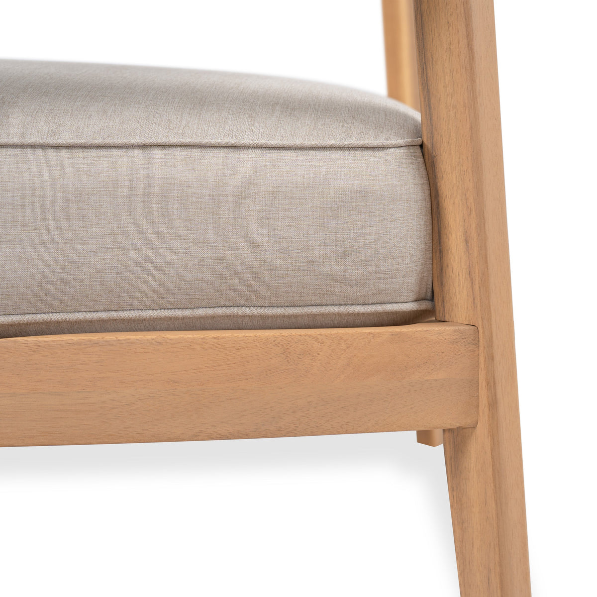 Mallorca Acacia Wood Club Chair with Seat Cushion - Outdoor
