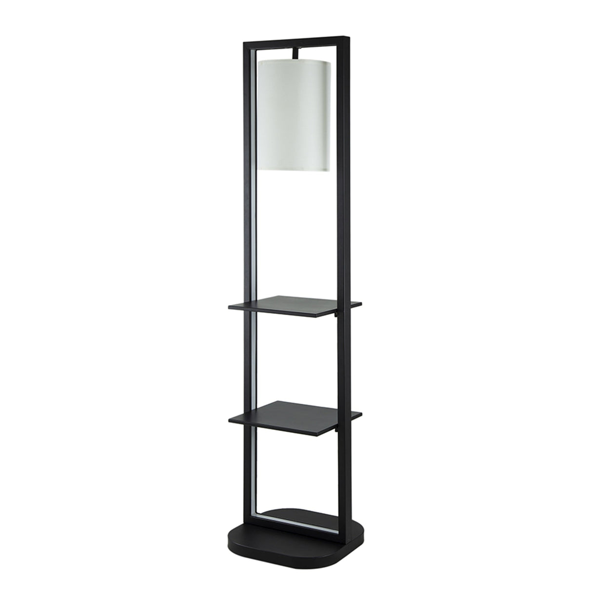 Two Tiered Vertical Shelving Stand with Light