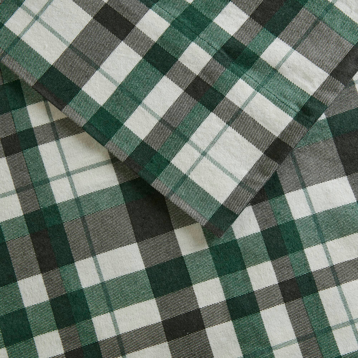 4 Pieces Queen 100% Cotton Flannel Printed Sheet Set Finton