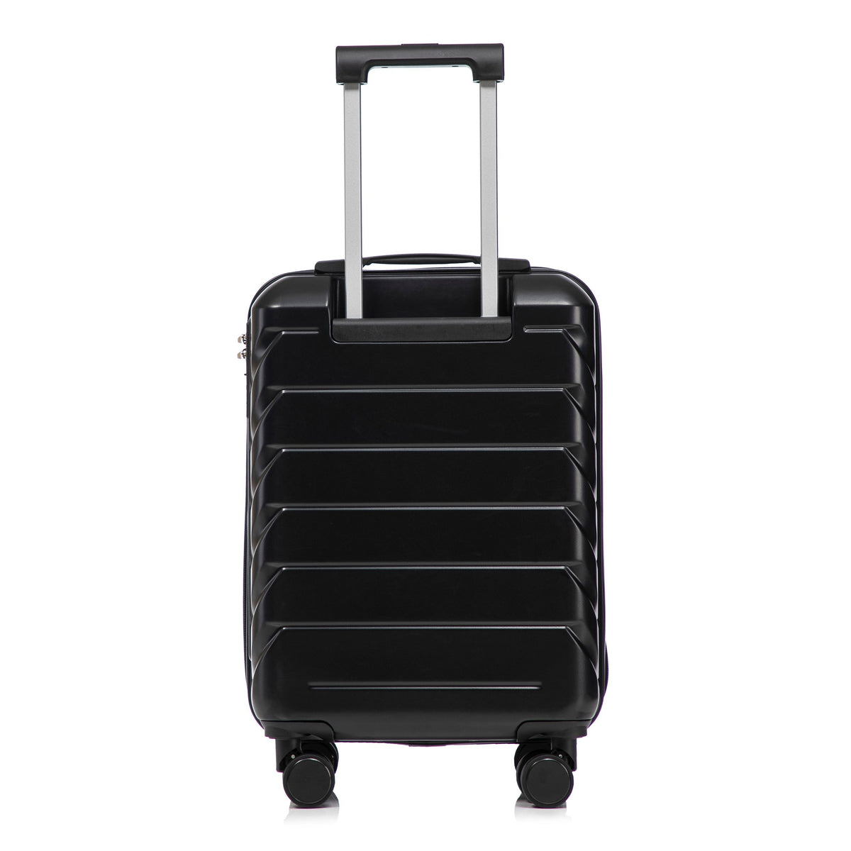 ABS Spinner Wheel Luggage Set with Combination Lock - Black