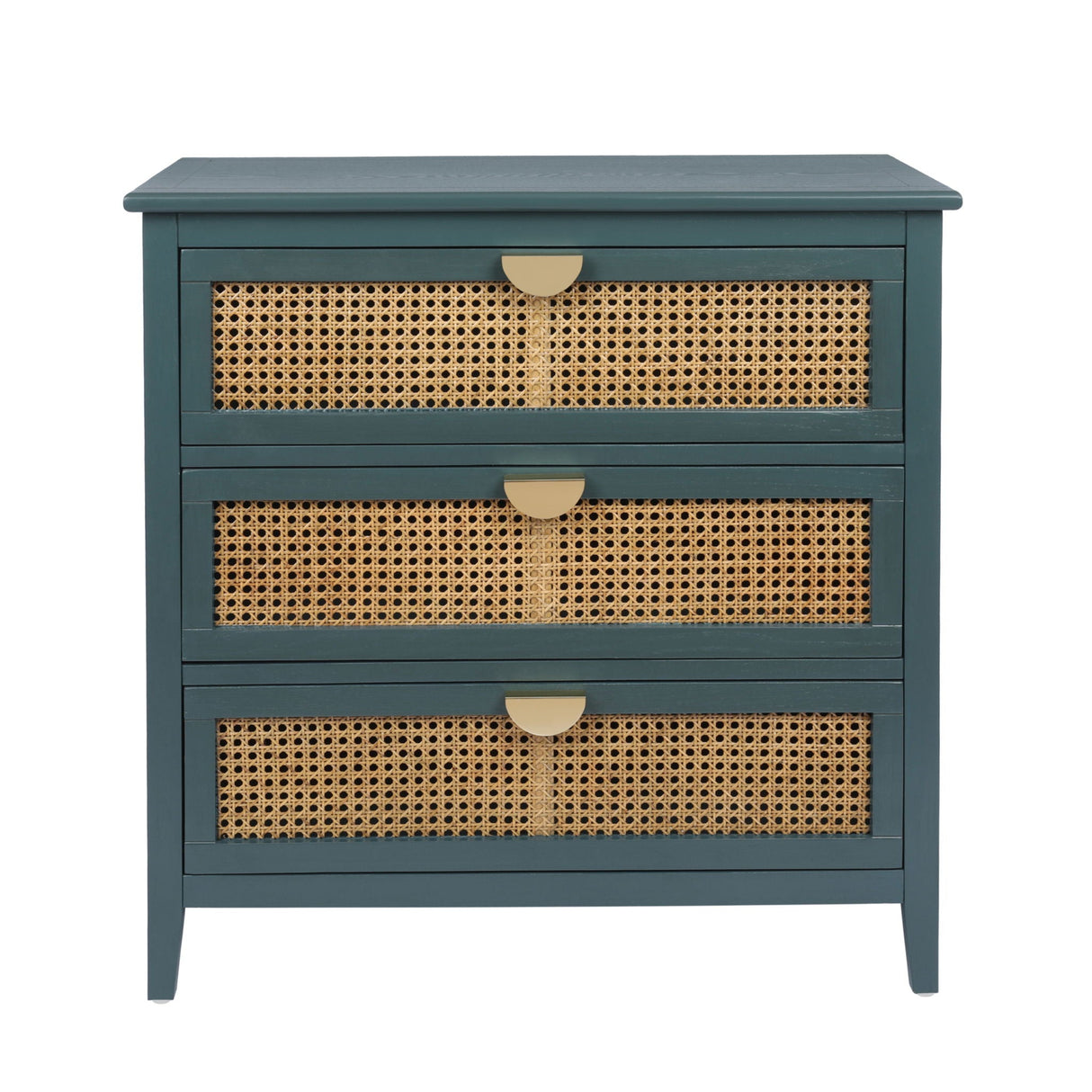 3 Drawer Cabinet, Natural Rattan, American Furniture