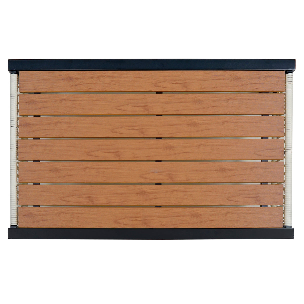 Multi-Person Outdoor Iron Sofa Set with Rattan Decoration