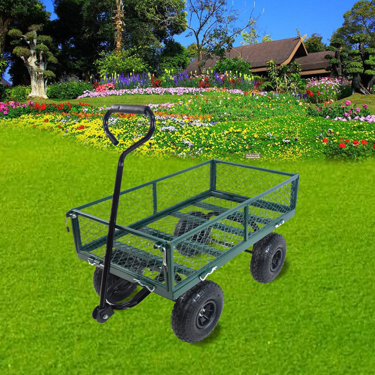Wagon Cart Garden Cart Trucks in Green