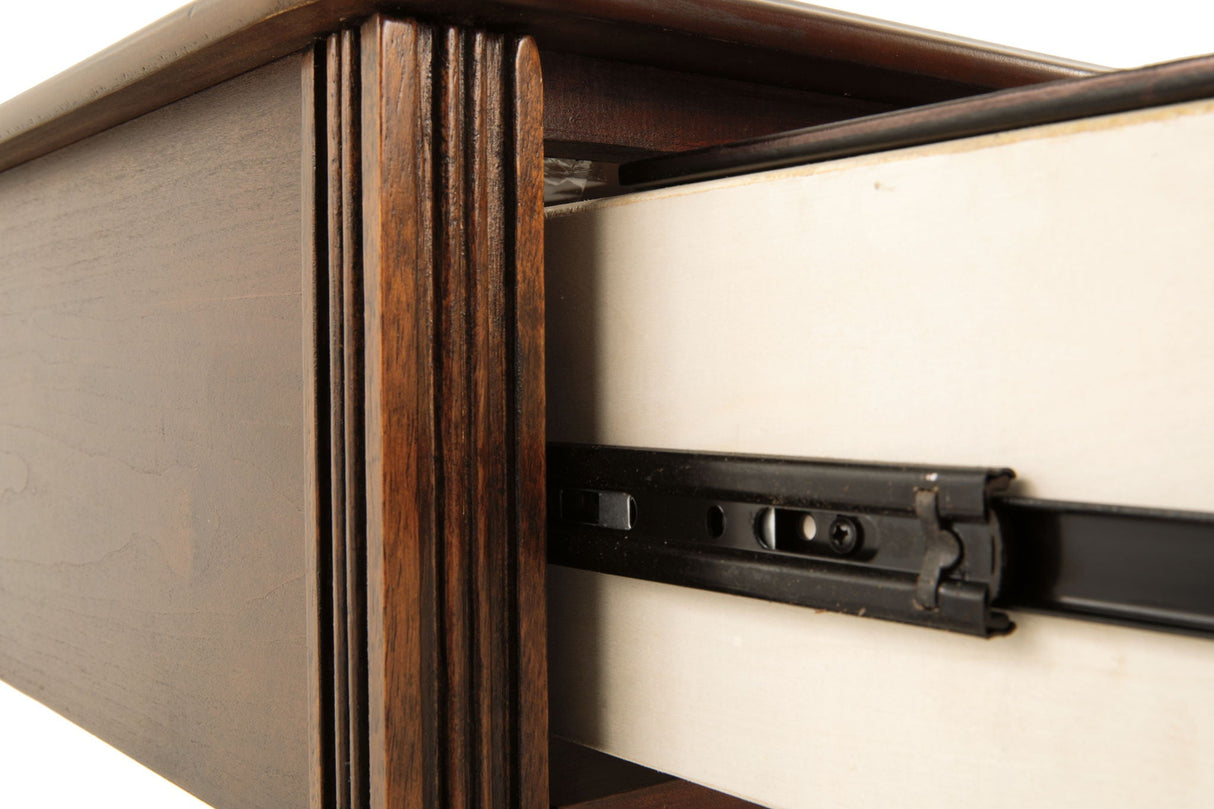 Breegin - Chair Side End Table - Removable Tray - Brown