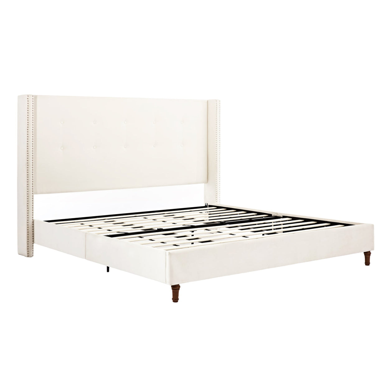 Peyton Upholstered King Bed with 54" High Headboard