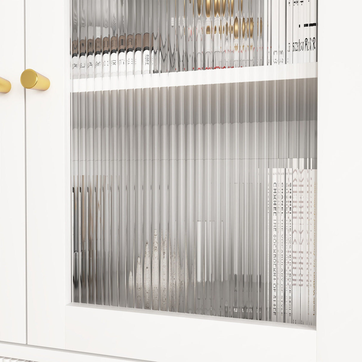 Modern Tech Inspired Dome Cabinet With LED Lighting