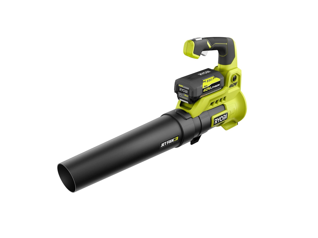 Open Box - RYOBI 110 MPH 525 CFM 40-Volt Lithium-Ion Cordless Jet Fan Leaf Blower