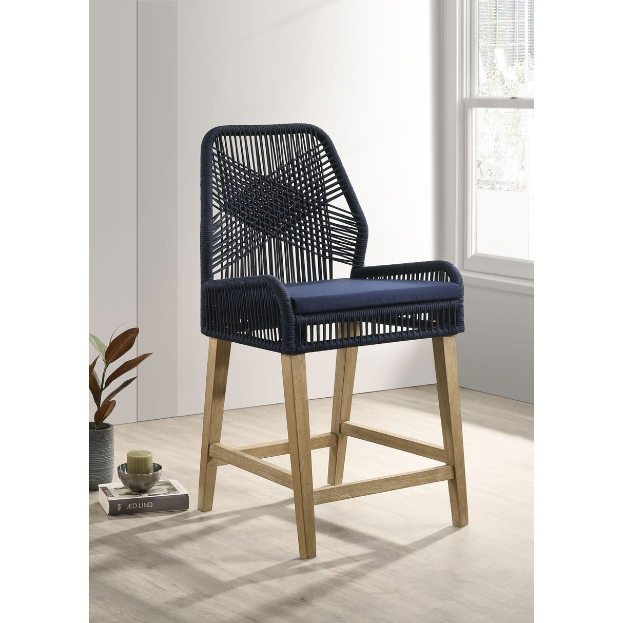 Stefan - Counter Height Stools (Set of 2) - Blue