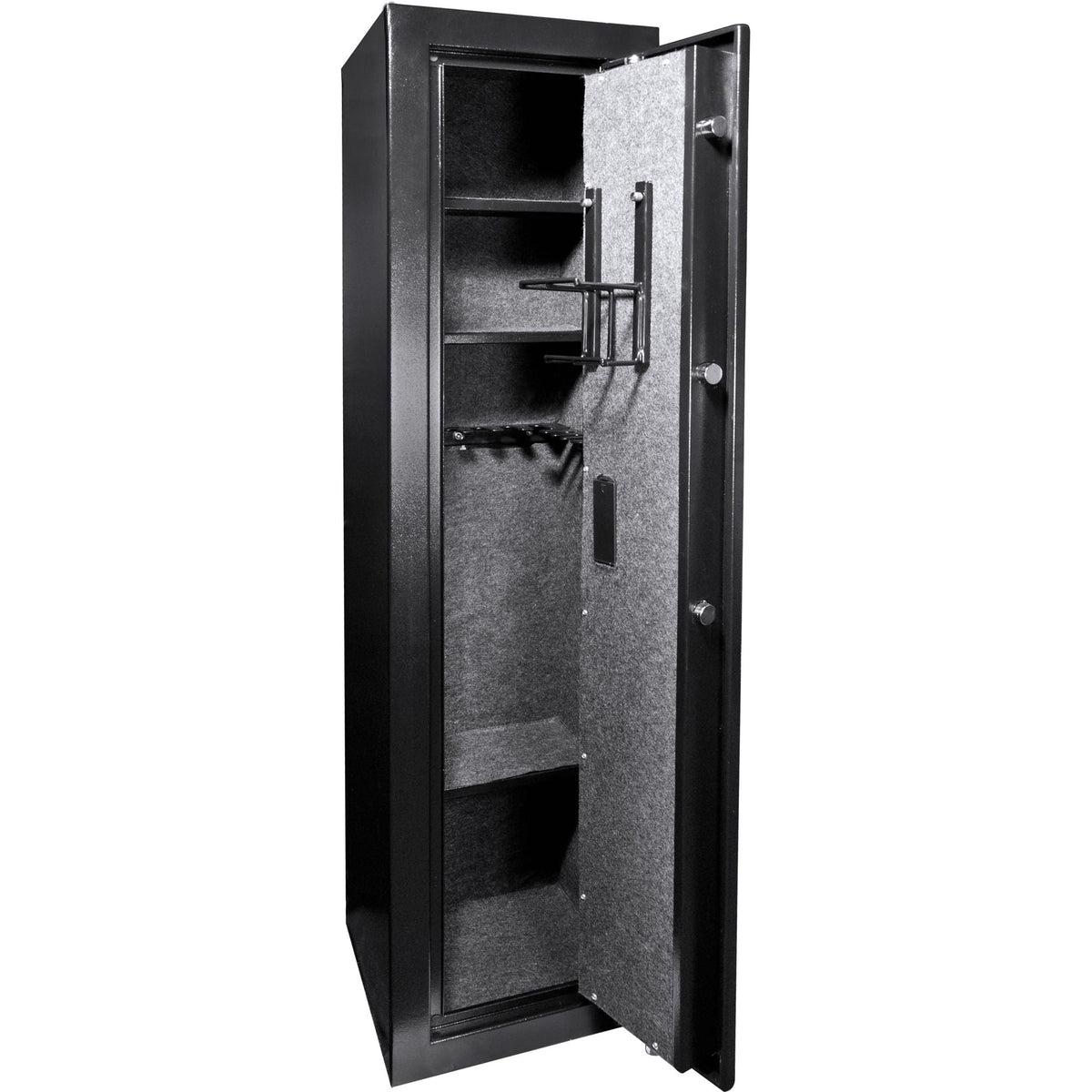 Biometric Rifle Safe with Fingerprint Access – Black